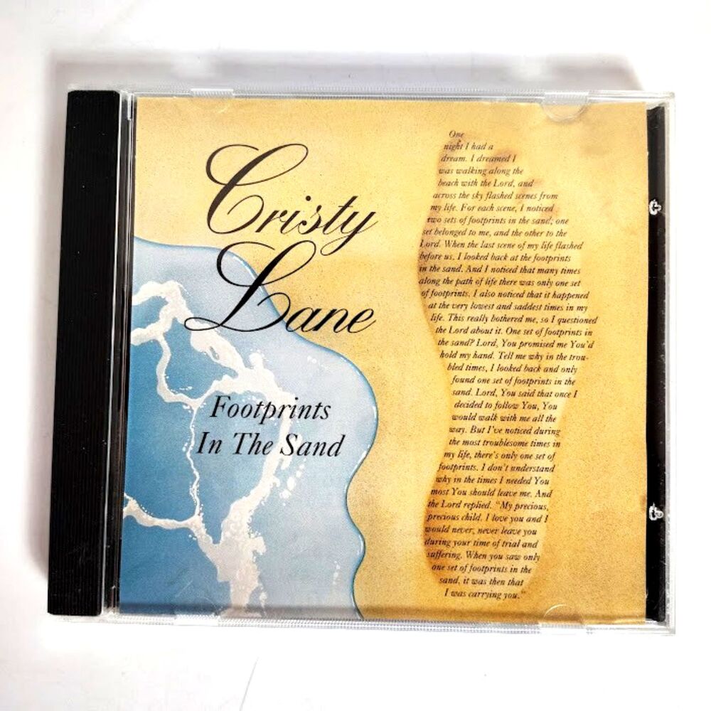Footprints in the Sand by Cristy Lane CD 1993 Christian K-tel International